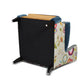 Anya - Boho Chic Wingback Accent Arm Chair - Floral / Leopard / Blue Teal / Yellow Gold