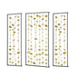 Metal Decorative Wall Art With Frame, Wall Decor For Living Room (Set of 3) - Gold