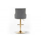 Adjustable Swivel Bar Stool With Nailhead Trim (Set of 2)