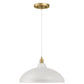 Astral - Single Light Pendant Lamp For Entrance Kitchen Island - Gold / White
