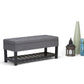 Saxon - Upholstered Transitional Storage Ottoman Bench