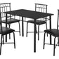 5 Pieces Dining Table Set, Small, Rectangular