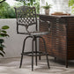 Cast Aluminum Bar Stool - Copper