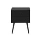 Accent Table & Storage Drawers - Black