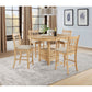 Davis - 5 Piece Oval Counter Height Dining Set With Expandable Table - Light Oak