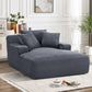 Cloudline - Oversized Chaise Lounge, Modern Comfy Couch With Full Foam Cushioning, Cozy Sleeper Sofabed