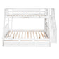 Bunk Bed With Drawers, Ladder And Storage Staircase