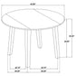 Verety - 5 Piece Round Dining Set With Chairs - Dark Brown