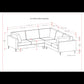 Ava - Mid Century Corner Sectional Sofa Handcrafted