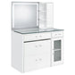 Kerr - 2 Drawer Makeup Vanity Table With Mirror And Stool