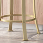 Mirella - Set of 2 - 24" Black and Gold Counter Stools,