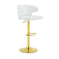 Adjustable Swivel Bar Chair With High Back Support