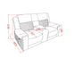 Alicia - Console Reclining Loveseat - Gray Black