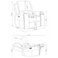Boyce - Triple Power Swivel Recliner With Independent Adjustments