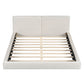 Upholstered Platform Bed, Grounded Bed With Solid Frame