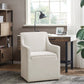 Traditional Skirted Dining Arm Chair