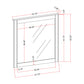 Lorenzo - Large Scale Mirror With Sleek Frame And Glittered Detailing - Silver