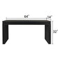 Modern Rustic Wood Table, Rectangular Living Room Center Table With Floating Top Design
