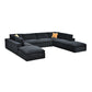 Custom Configuration Modular Sectional With Toss Pillows