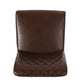 Mirole- Set of 2 - 26" Dark Brown Leather Counter Stools with High Back