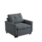 Hannah - Convertible Armchair - Dark Gray