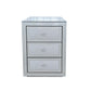 3 Drawer Nightstand - Silver