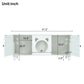 Furniture Style Cat Cabinet Cat Litter Box With Sisal Scratching Door - Cream White