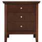 Hammond - 3 Drawer Nightstand - Cappuccino