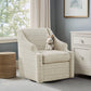 Justin - Swivel Glider Chair With 360 Degree Rotation - Tan