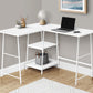 Computer Desk, Home Office, Corner, Storage Shelves, L Shape, Work, Laptop, Contemporary, Modern - Base