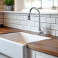 Stainless Steel High Arc Kitchen Faucet With Pull Down Sprayer - Brushed Nickel