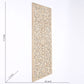 Floral Hand Carved Mandala Rectangle Wall Decor With Mirror - Antique Brown / White