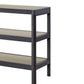 Console Table With Insets - Black