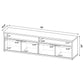 Palmer - 4 Door TV Stand With Open Shelves - Mango Color