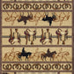 Tribes - 5'3" X 7'3" Southwest Area Rug - Beige - Polypropylene