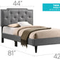 Button Tufted Bed Charming For Cozy Spaces