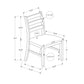Dining Chair, Dining Room, Side, Upholstered, Transitional (Set of 2) - Black
