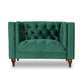 Evelyn - Mid-Century Modern Tufted Back Lounge Chair