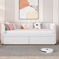 Upholstered Daybed With Ergonomic Design Backrest