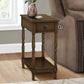 Accent End Table, 2 Tier, Storage Drawer, Traditional Stylish Design