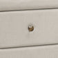Nightstand, Storage Drawer Versatile Use, Upholstered, Transitional