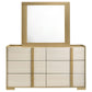 Lincoln - 6 Drawer Dresser With Mirror - Natural