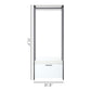 Fiona - Contemporary Wood And Metal Walk In Closet With Drawers