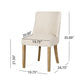 Classic Fabric Dining Chair (Set of 2) - Beige