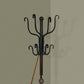 Coat Rack, Hall Tree, Free Standing, 8 Hooks, Entryway, Transitional - Black