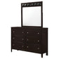 Lakewood - 6 Drawer Dresser With Mirror - Cappuccino