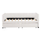 Upholstered Daybed With Ergonomic Design Backrest