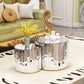 Coffee Table - Silver / Mirror