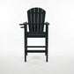 Bar Height Adirondack Chair With Cup Holder And Armrests