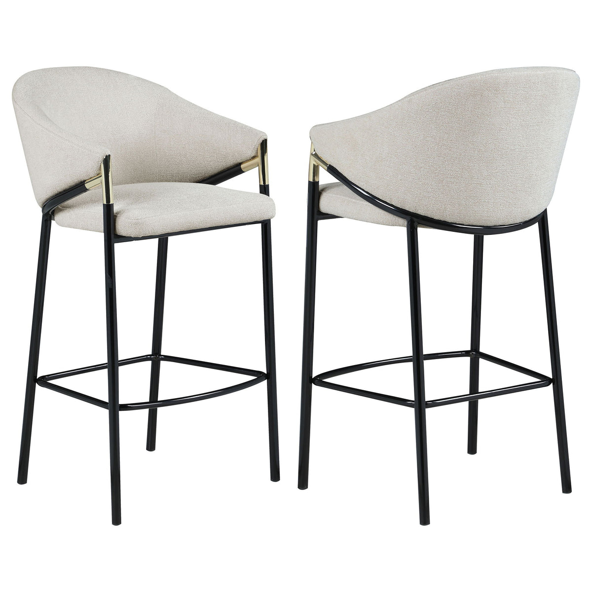 Sloped Arm Bar Stools (Set of 2)